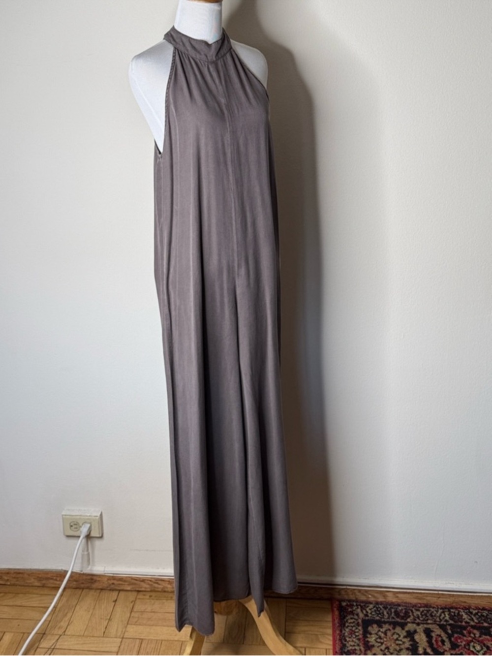 Cloth & Stone Anthropologie Brown Marfa Wide Leg Halter Jumpsuit - Picture 7 of 8